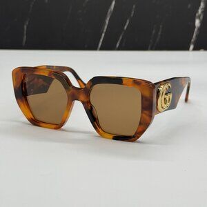 NEW GUCCI GG0956S 007 HAVANA WOMEN SUNGLASSES GUCCI